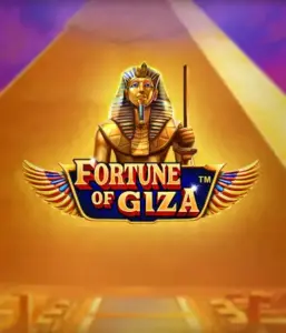 Explore the timeless world of the Fortune of Giza game by Pragmatic Play, highlighting a stunning depiction of a Pharaoh set against the iconic pyramid backdrop. This graphic conveys the glory of Egyptian heritage, ideal for history buffs, providing a fascinating escape.